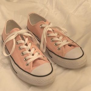 Pink Leather Converse All Star Sneakers